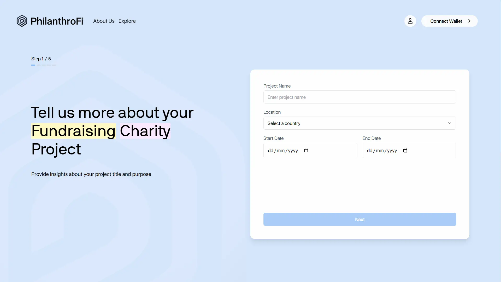 PhilanthroFi mockup